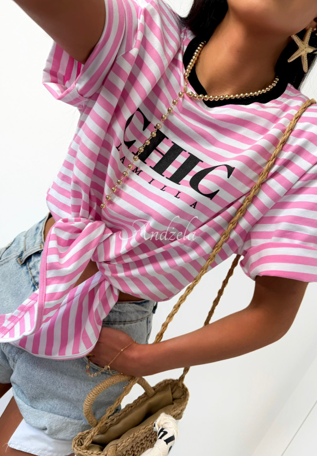 Tricou cu dungi La Milla I Have Seen și cravată