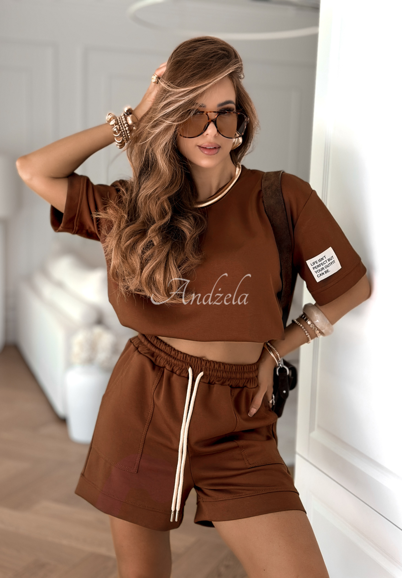 Set format din tricou și pantaloni scurți Play Like A Girl