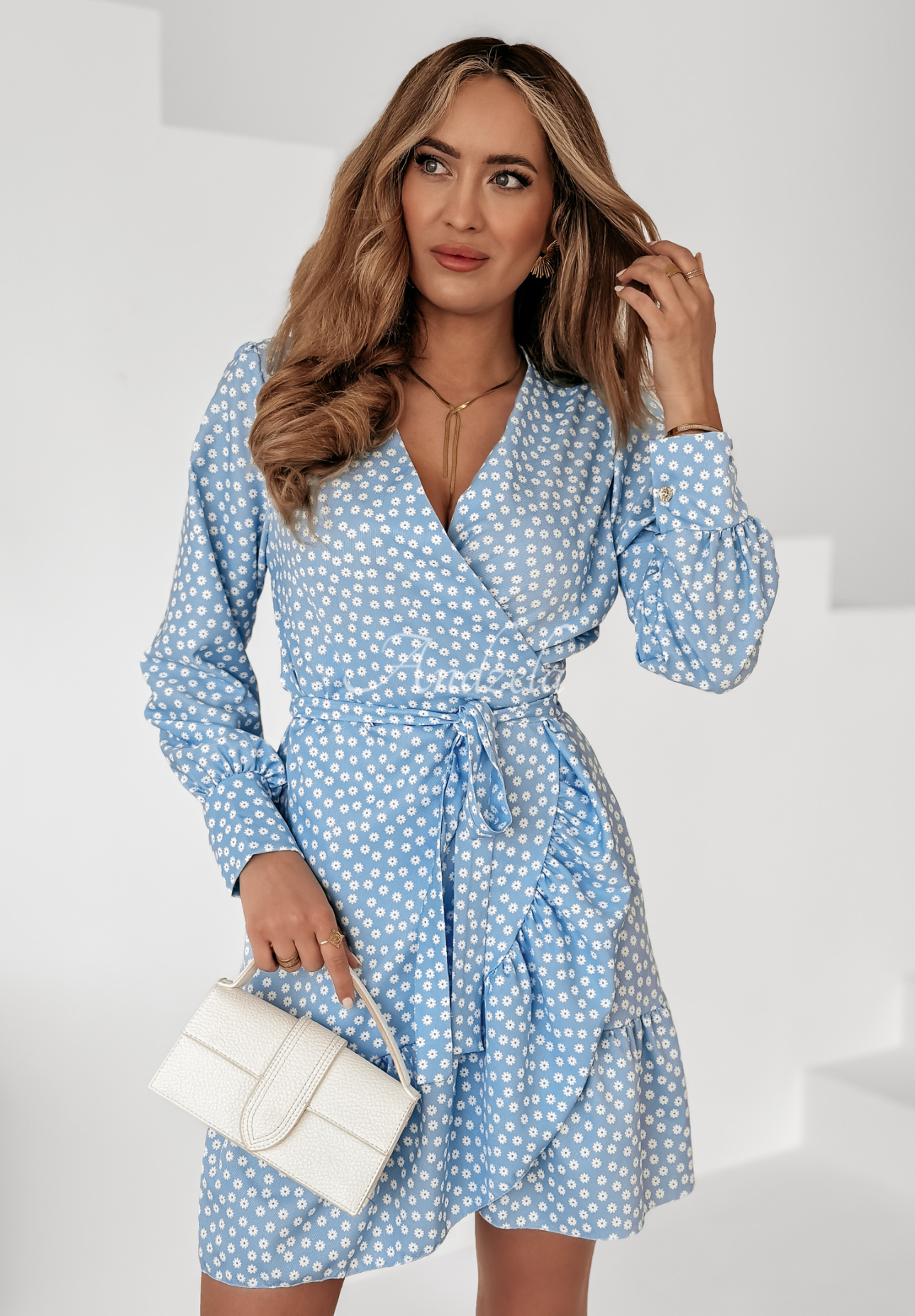 Rochie tip plic Lil Flowers cu imprimeu floral