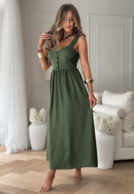 Rochie din viscoză La Esmeralda cu bretele