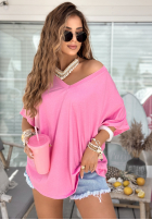 Tricou oversize Need To Breathe roz