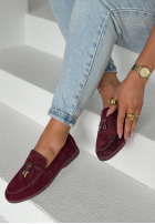 zamszowe mokasyny Chase What Matters burgundowe