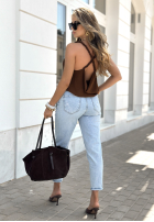 Top  na ramiączkach Braidy Twirls ciocolatiu