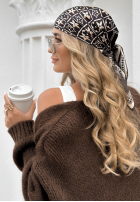 Eșarfă cu modele Little Details negru