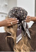Eșarfă cu modele Little Details negru