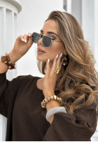 Ochelari przeciwsłoneczne Glamorous Glances złoto-negre
