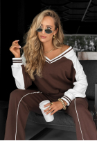 Compleu Hanorac i Pantaloni Moment To Think ciocolatiu