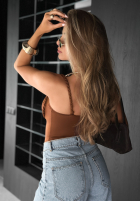 Body na ramiączkach You Deserve It ciocolatii