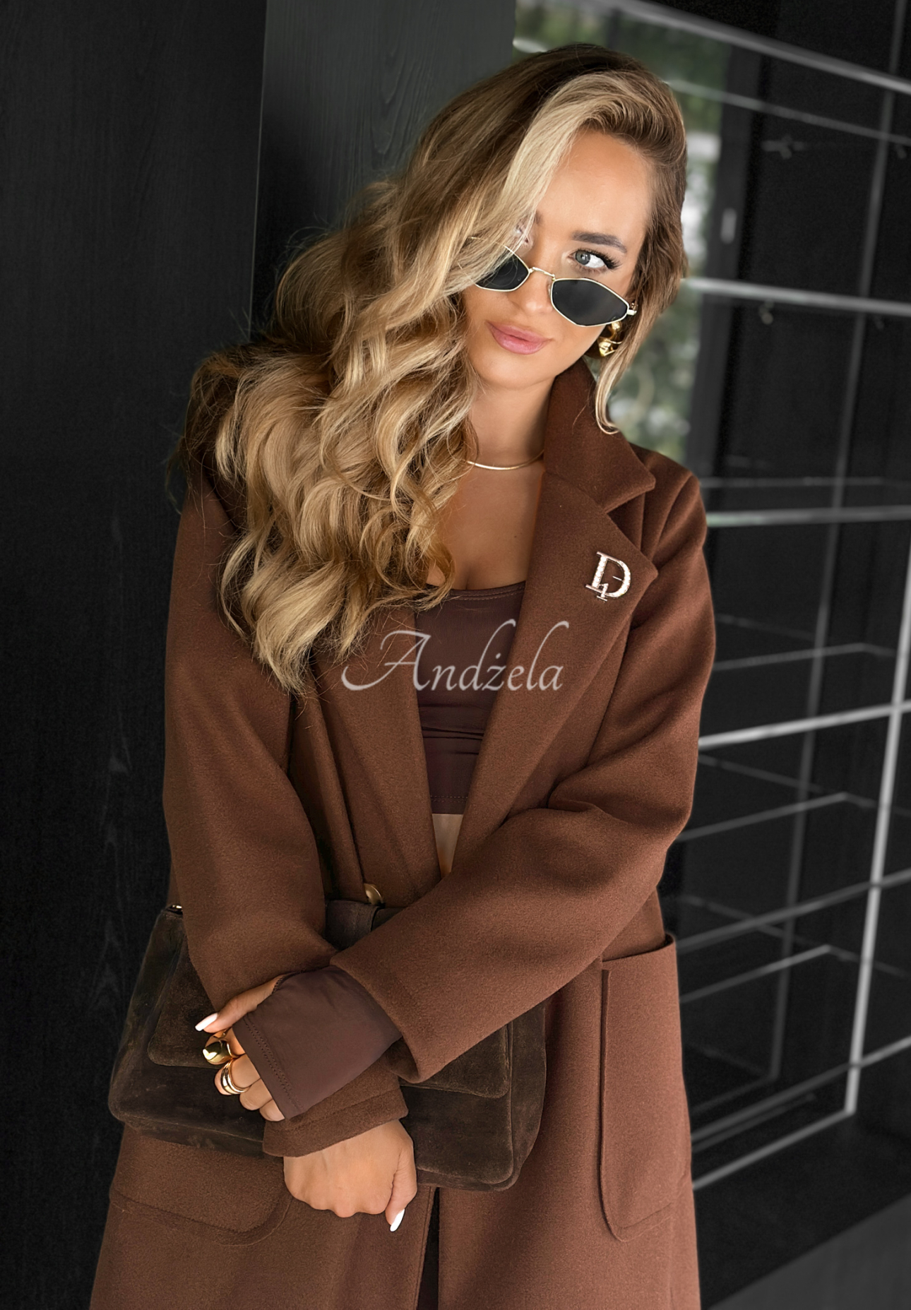 Pardesiu oversize cu guler Find Your Peace