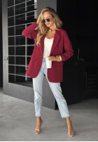 Sacou oversize Best Version burgundowa