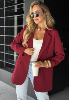 Sacou oversize Best Version burgundowa