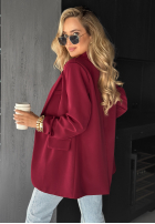 Sacou oversize Best Version burgundowa