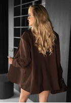 Sacou oversize Monticello ciocolatie