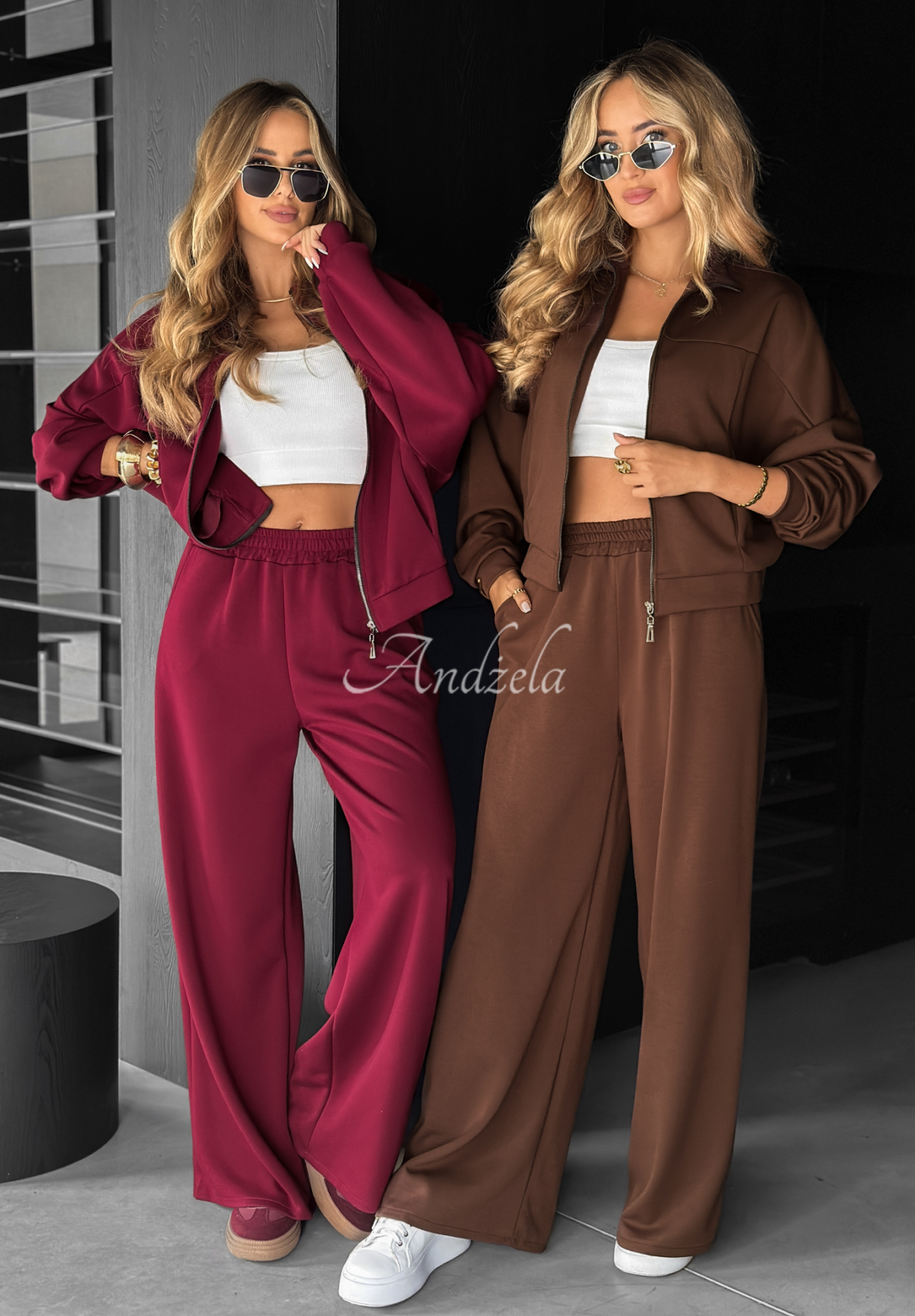 Set de trening din viscoză Now You See format din hanorac și pantaloni