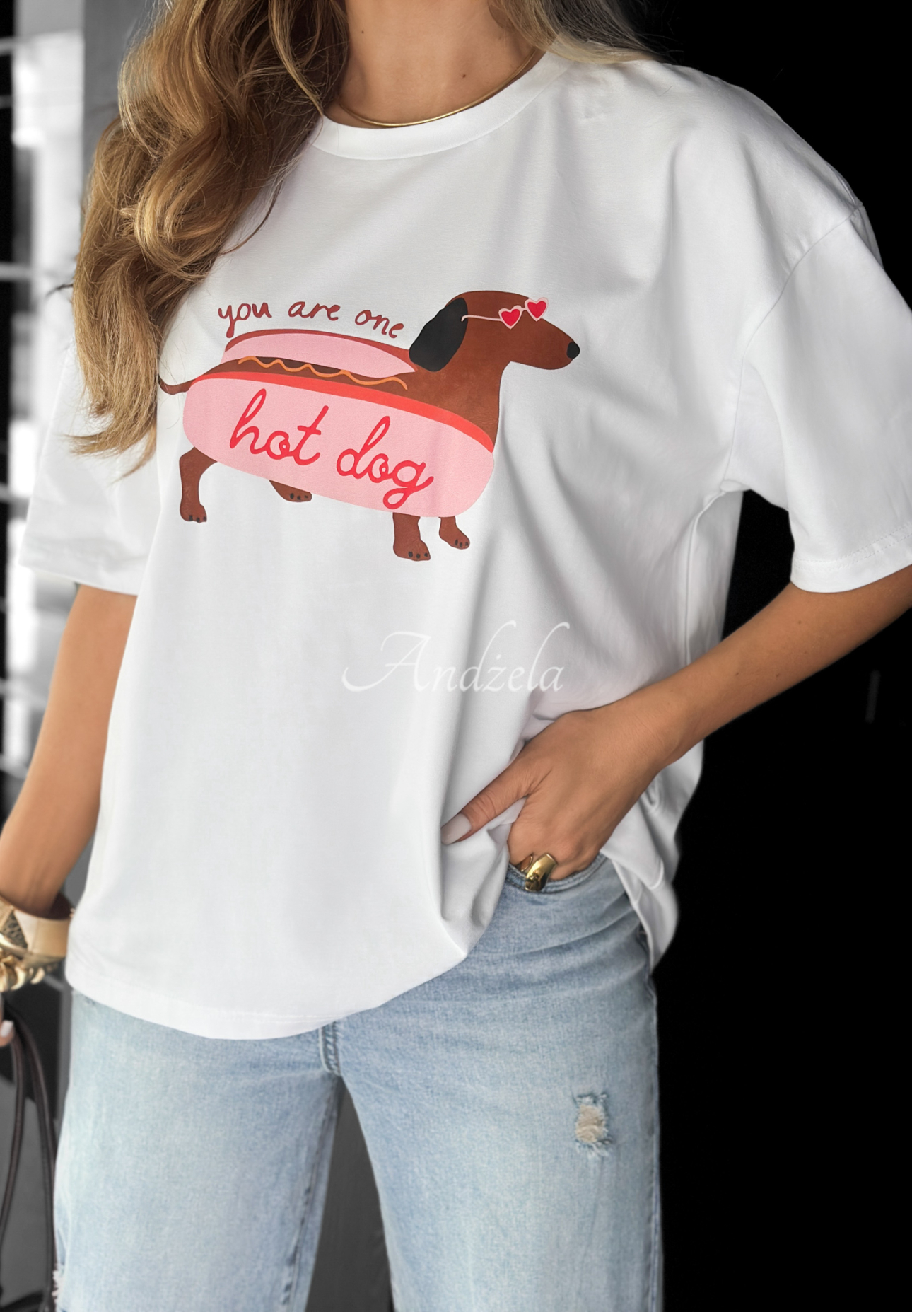 Tricou cu imprimeu Hot Dog