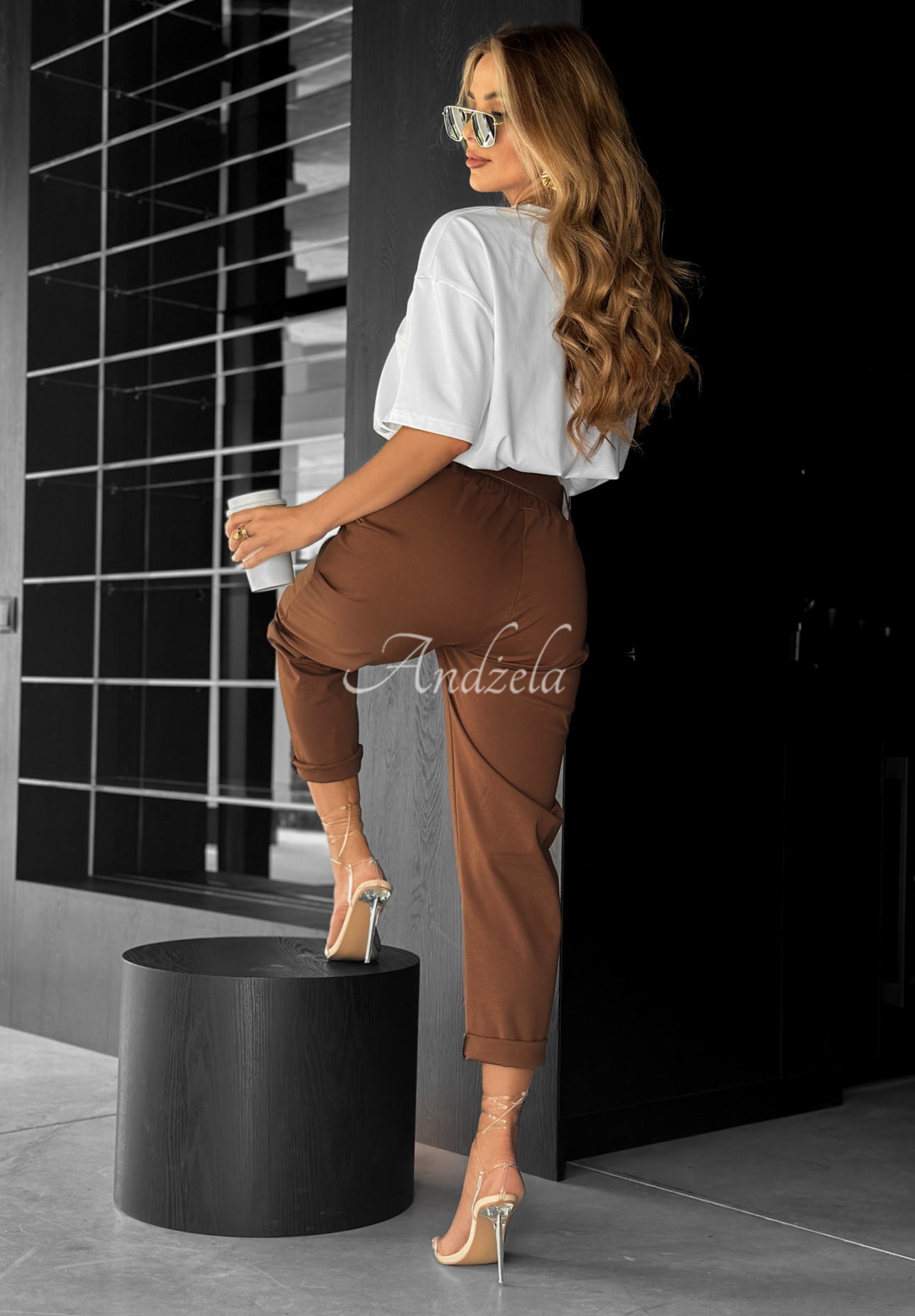 Pantaloni cu curea Take A Look
