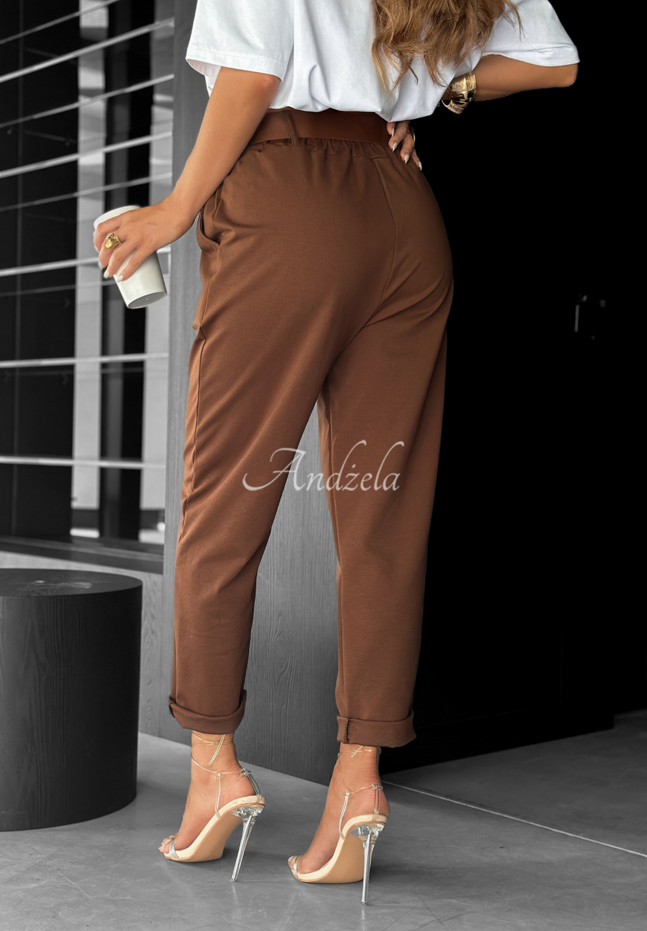 Pantaloni cu curea Take A Look