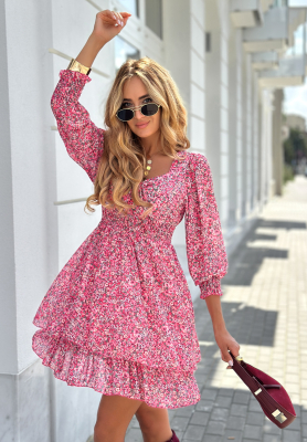 Rochie mini Sally cu imprimeu floral