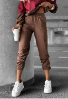 Compleu de trening Hanorac i Pantaloni Just A Look czekoladowo-burgundowy