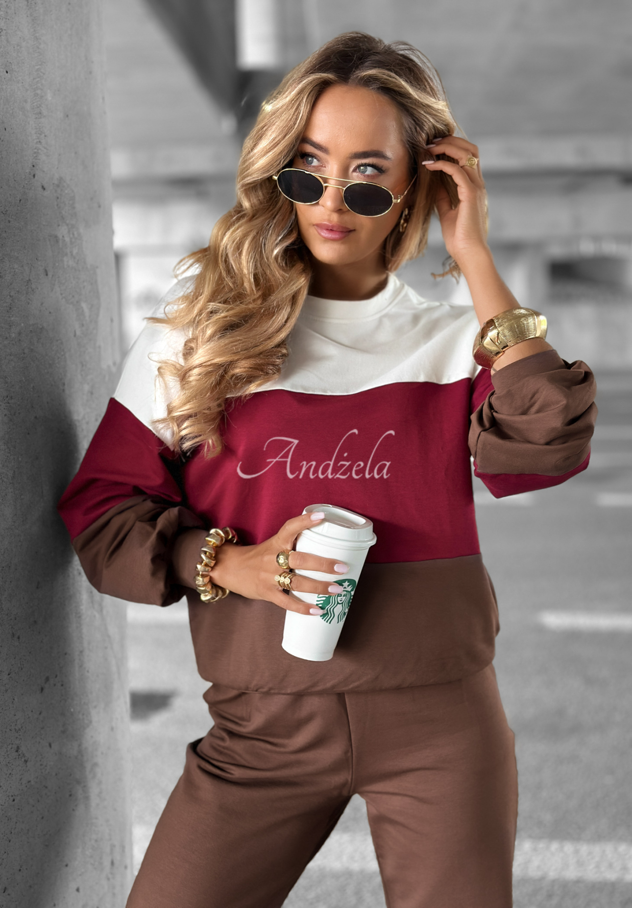 Set de trening format din hanorac și pantaloni Just A Look
