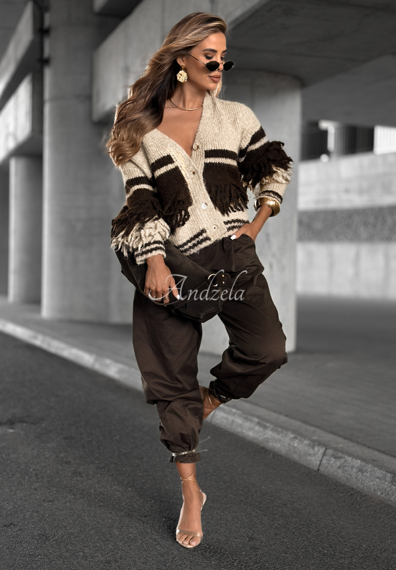 Cardigan scurt cu franjuri Misty Days