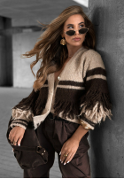 Cardigan scurt cu franjuri Misty Days