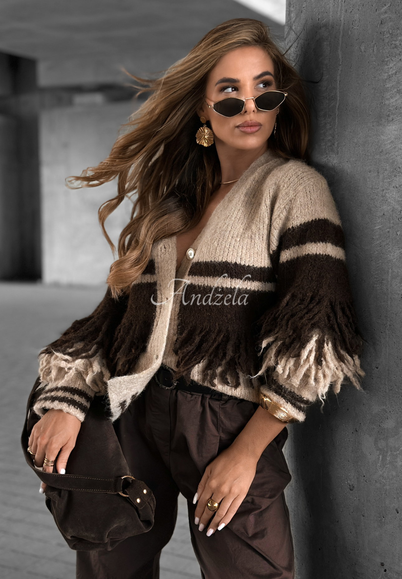 Cardigan scurt cu franjuri Misty Days