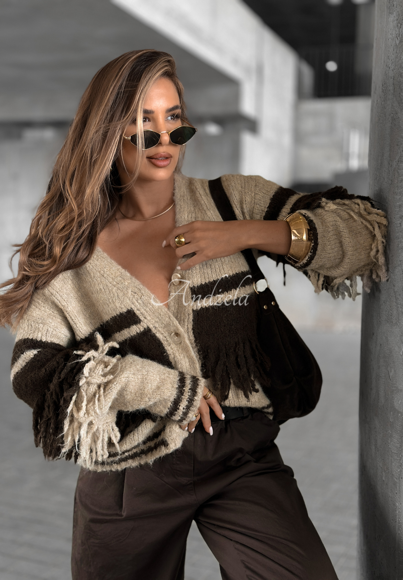 Cardigan scurt cu franjuri Misty Days