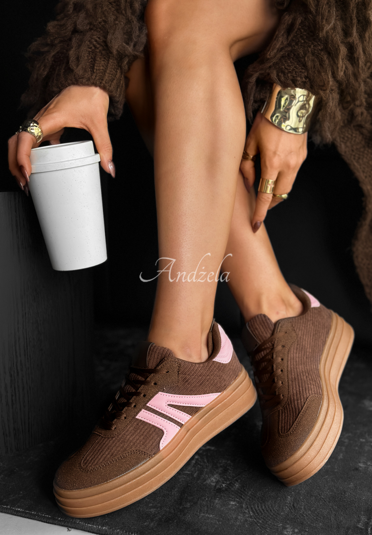 Adidași din catifea reiată Before You Go