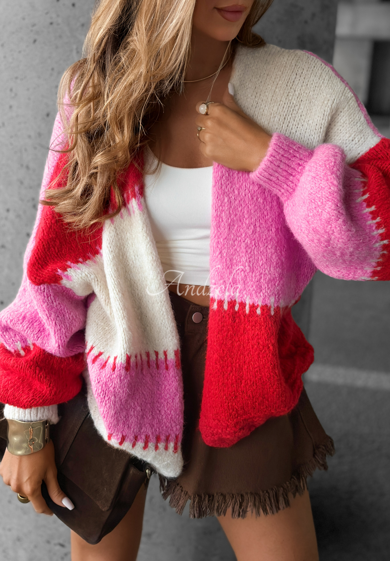 Cardigan scurt Cold Coffee