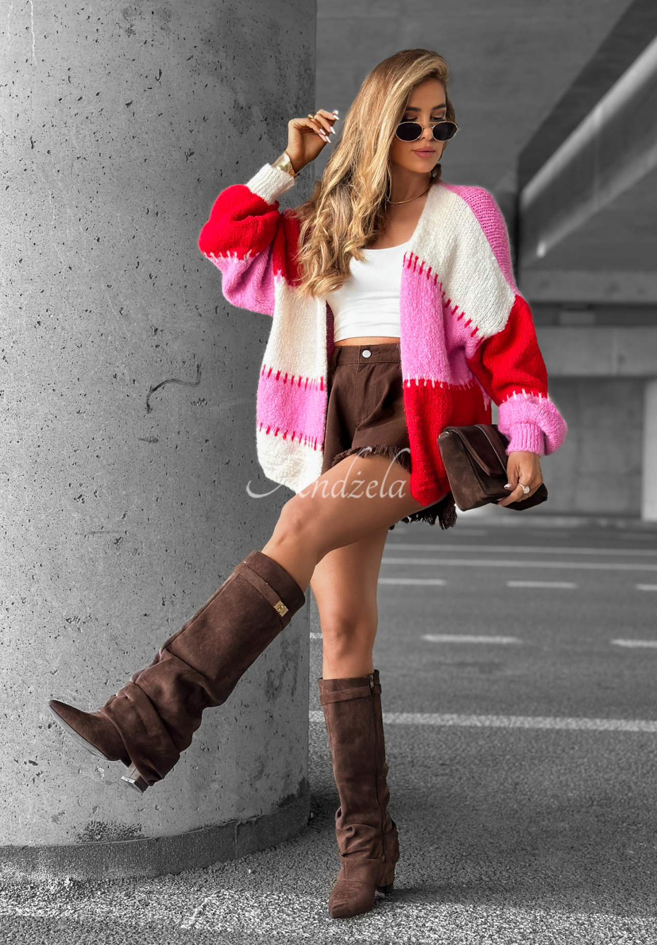 Cardigan scurt Cold Coffee