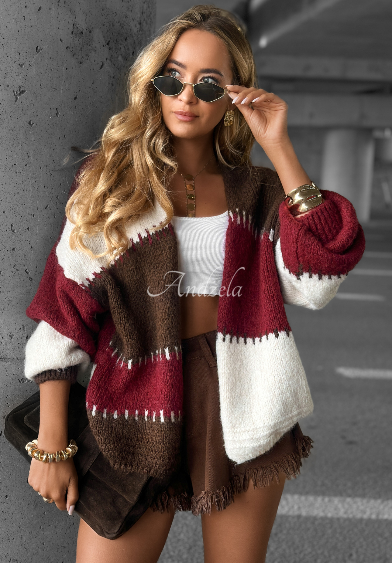 Cardigan scurt Cold Coffee