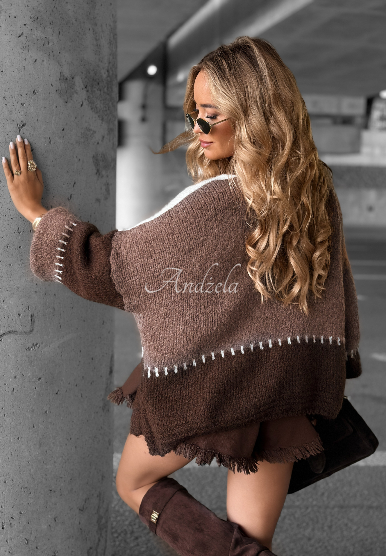 Cardigan scurt Cold Coffee
