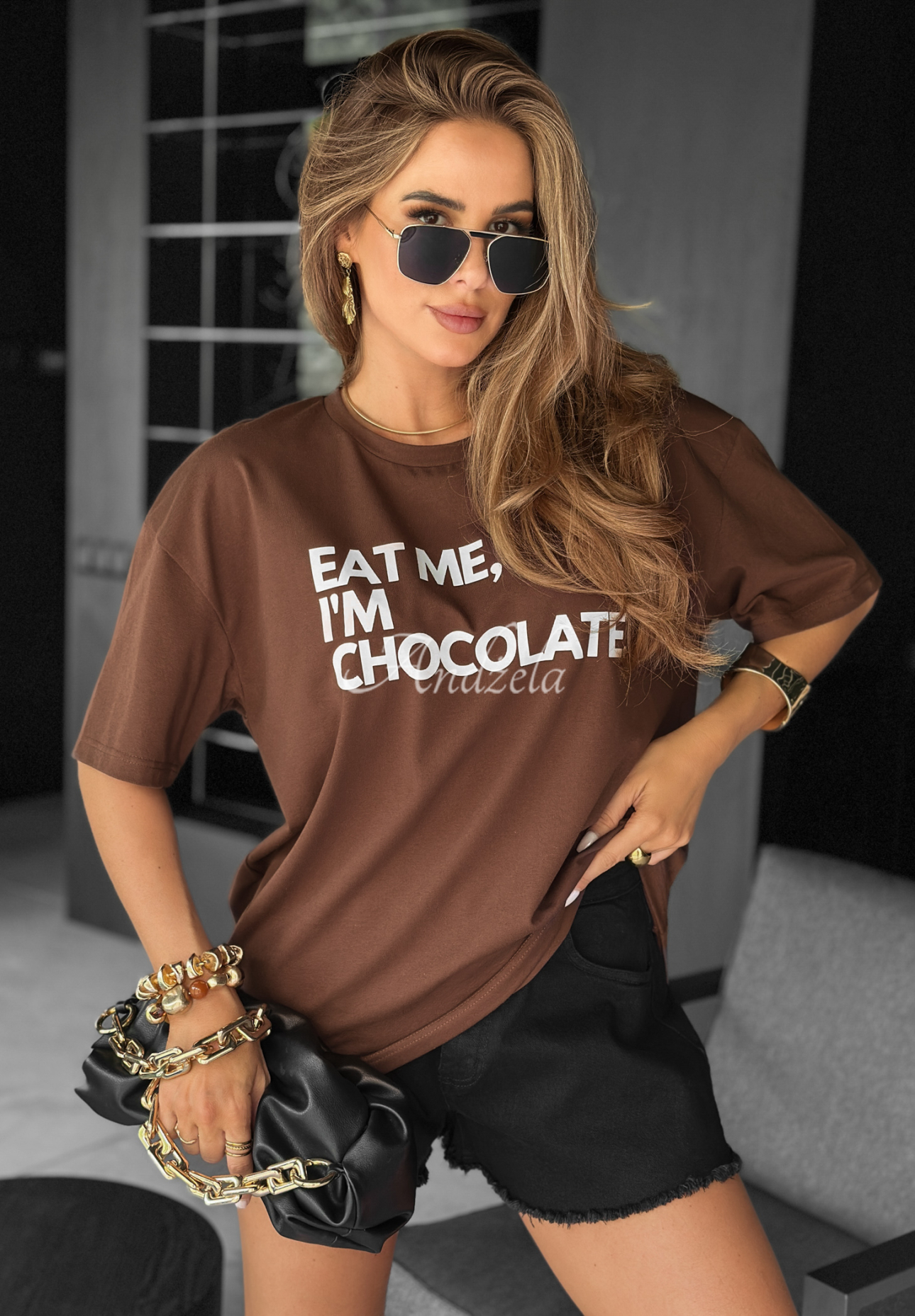 Tricou cu imprimeu Eat Me