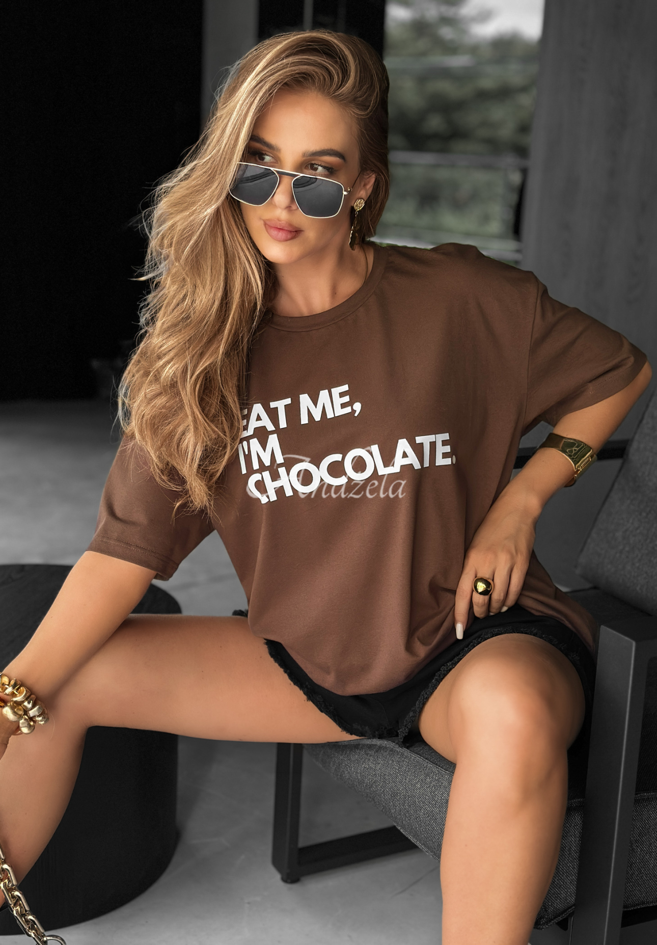 Tricou cu imprimeu Eat Me