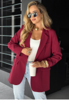 Sacou oversize Best Version burgundowa