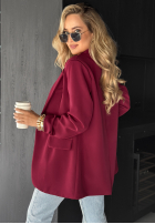Sacou oversize Best Version burgundowa
