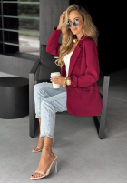 Sacou oversize Best Version burgundowa