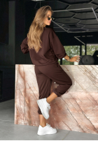 Compleu de trening Life Is Not Perfect ciocolatiu