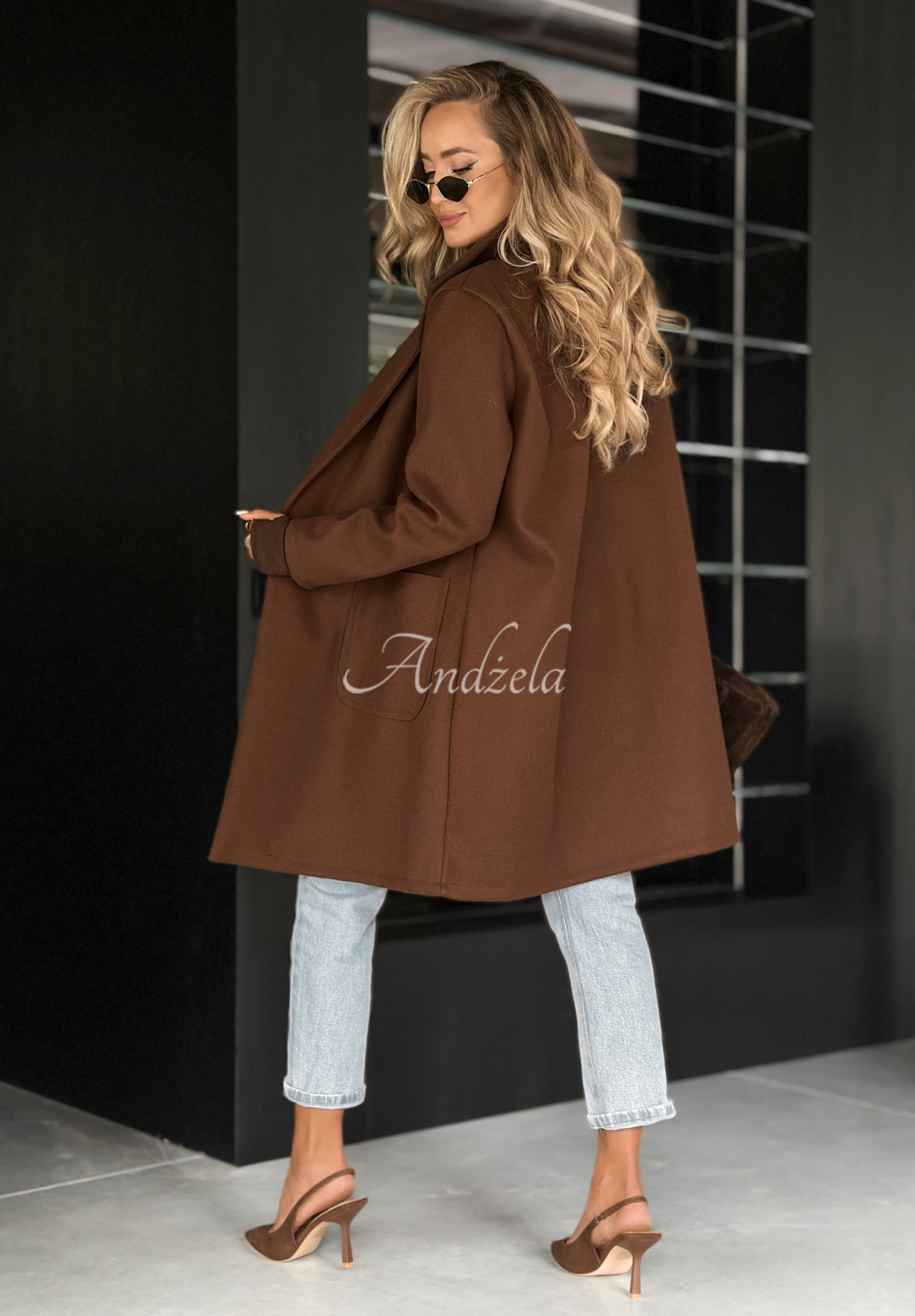 Pardesiu oversize cu guler Find Your Peace