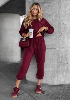 Compleu de trening Chase Freedom burgundowy