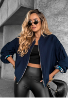 Scurtă Geacă cu modele My Fantasies albastru cobalt