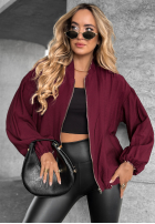 Scurtă Geacă cu modele My Fantasies burgundowa