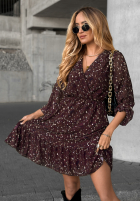 Rochie cu modele Not Today burgundowa