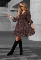 Rochie cu modele Not Today burgundowa