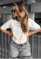 Tricou z napisem Minimal negru Alb