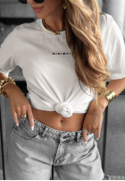 Tricou z napisem Minimal negru Alb