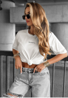 Tricou z napisem Minimal negru Alb