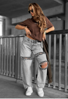 Tricou z napisem Minimal ciocolatiu