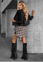 Scurtă zamszowa Geacă Autumn Whisper negru